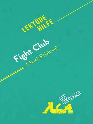 cover image of Fight Club von Chuck Palahniuk (Lektürehilfe)
